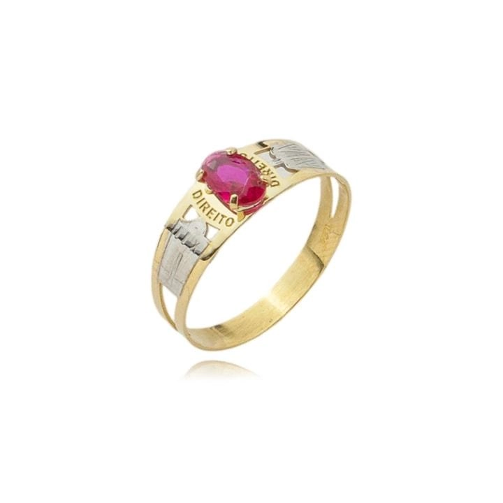 Anel Ouro 18k Formatura Direito