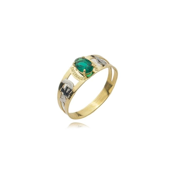 Anel Ouro 18k Formatura Enfermagem