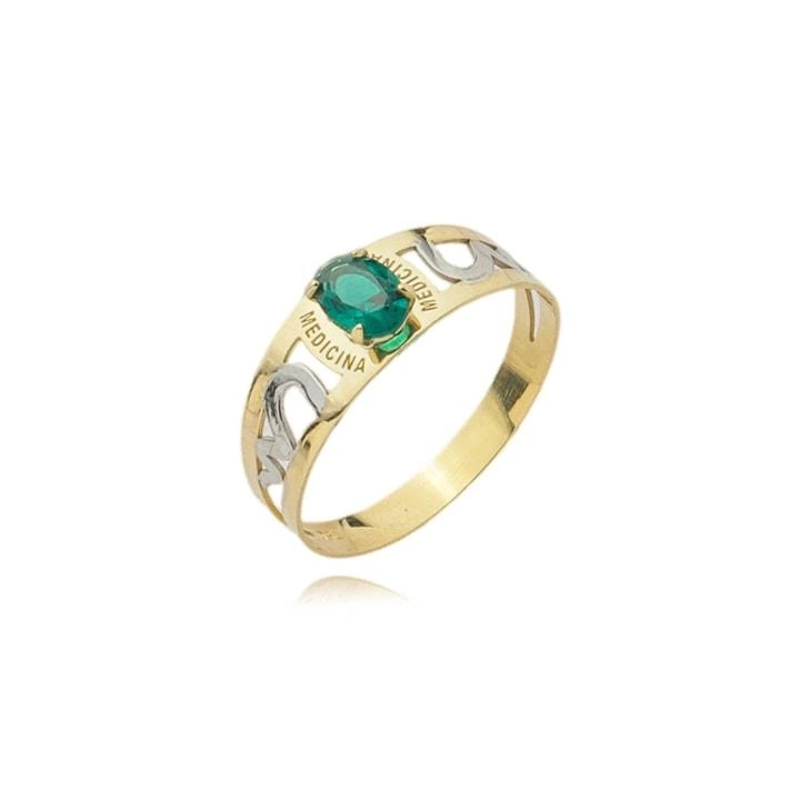 Anel Ouro 18k Formatura Medicina