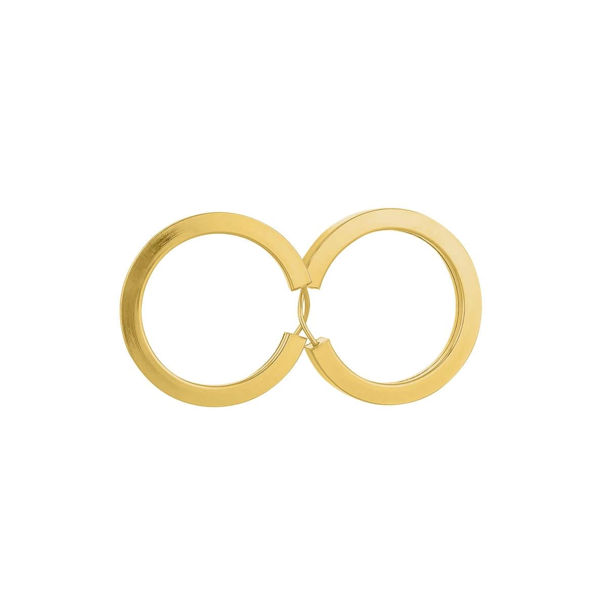 Brinco Ouro 18k Argola Redonda 2.15 Gramas detalhe