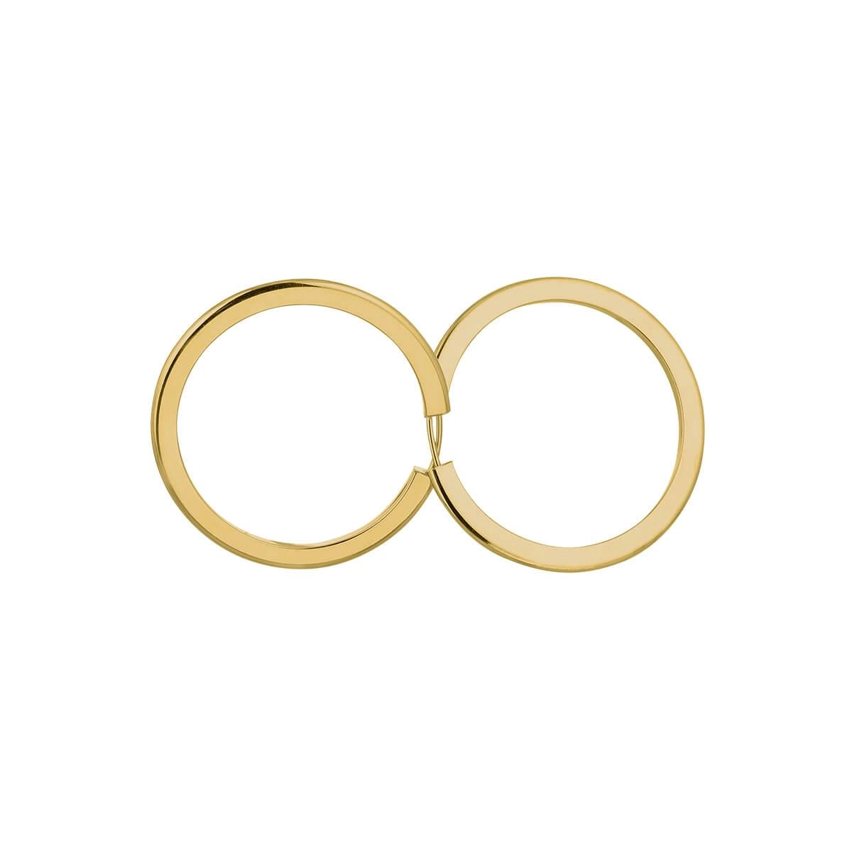 Brinco Ouro 18k Argola Redonda 2.25 Gramas detalhe