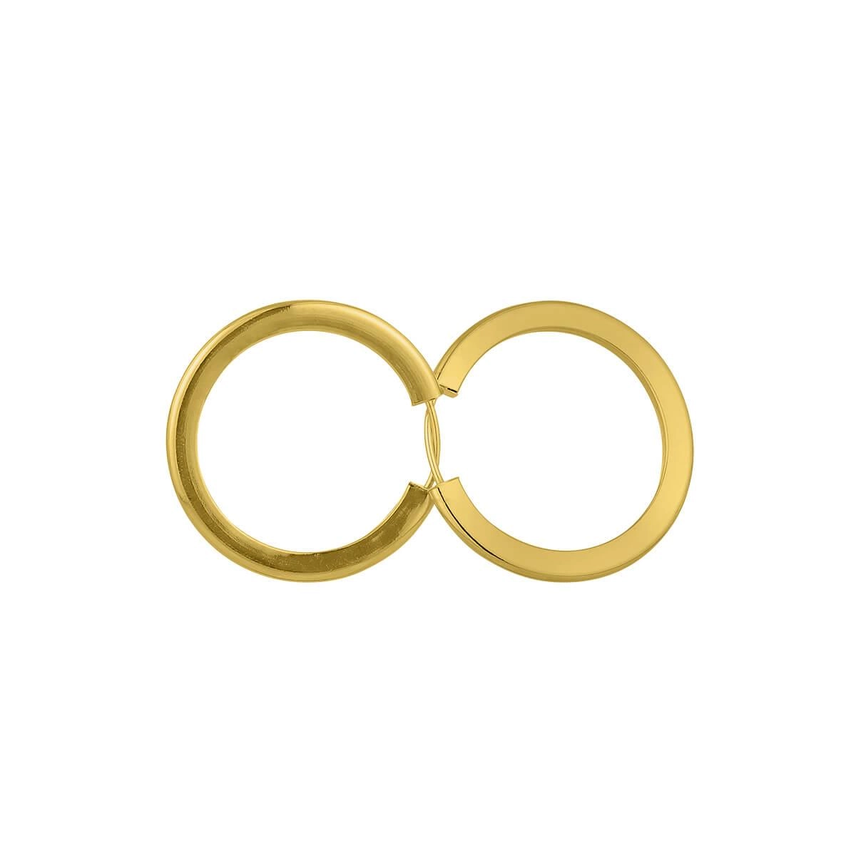 Brinco Ouro 18k Argola Redonda 1.50 Gramas detalhe