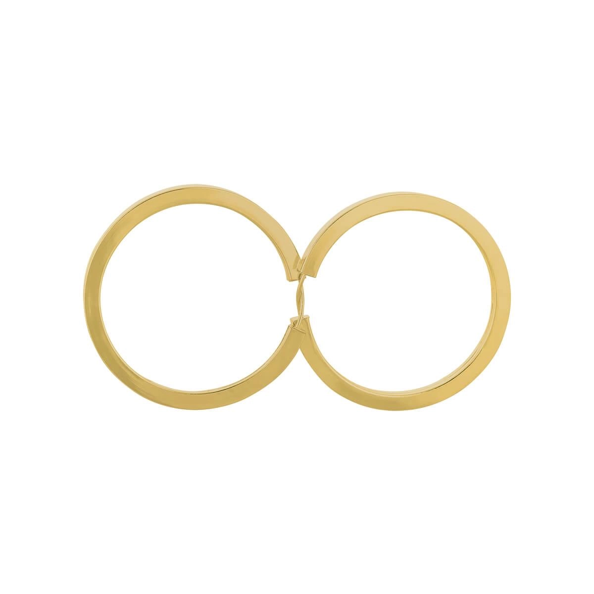 Brinco Ouro 18k Argola Redonda 3.00 Gramas detalhe
