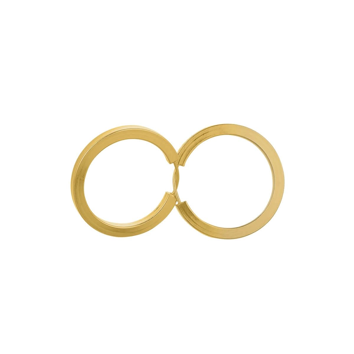 Brinco Ouro 18k Argola Redonda 3.10 Gramas detalhe