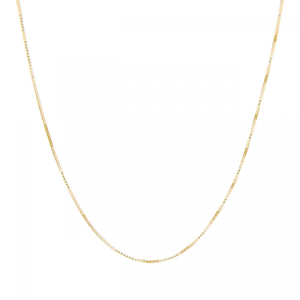 Corrente Ouro 18k Infantil Veneziana 35cm 0.75 gramas