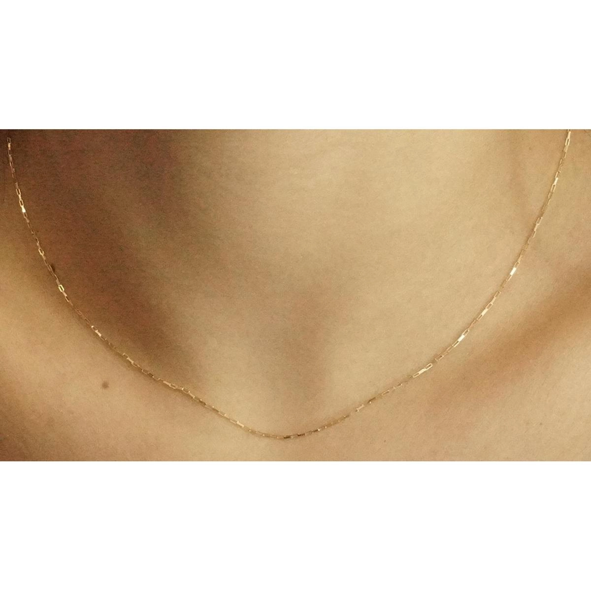 Corrente Ouro 18k Veneziana 45cm 1.10 gramas