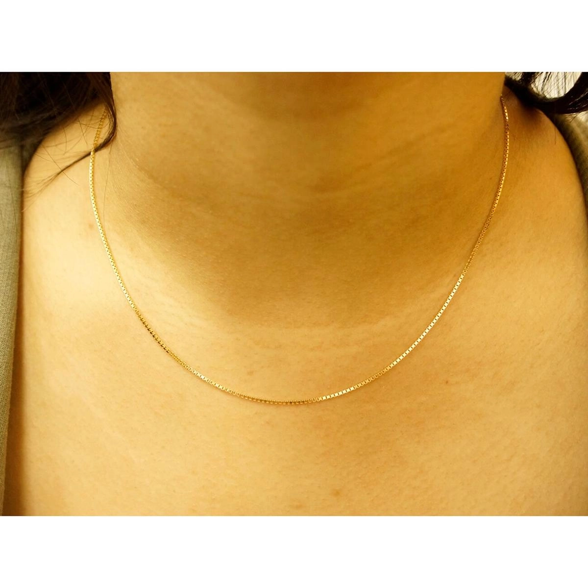 Corrente Ouro 18k Veneziana 45cm 3.60 gramas