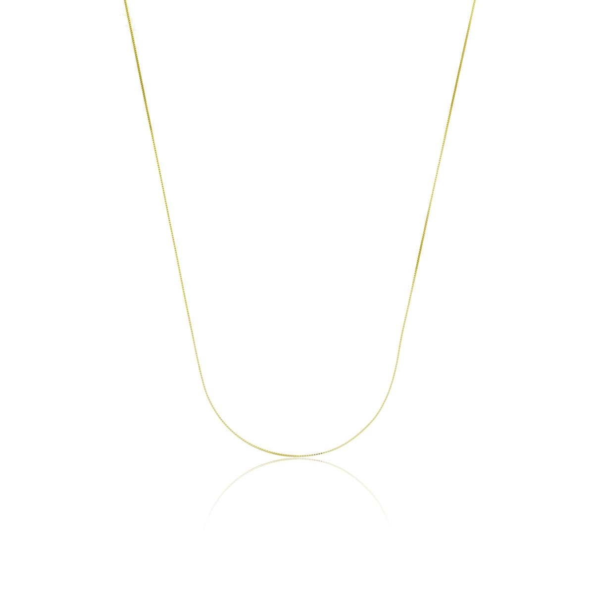 Corrente Ouro 18k Veneziana 60cm 0.50mm