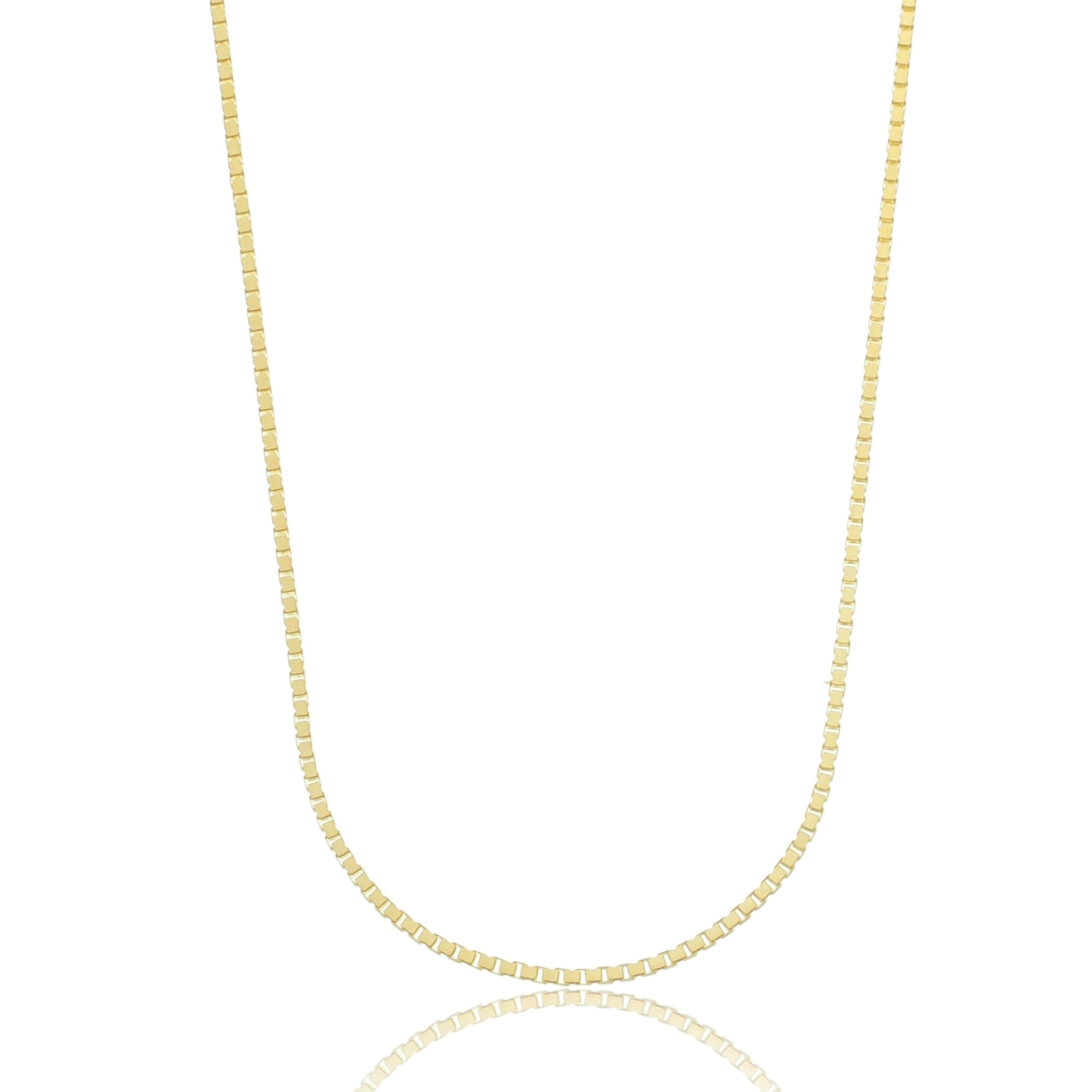 Corrente Ouro 18k Veneziana 70cm 1.00mm