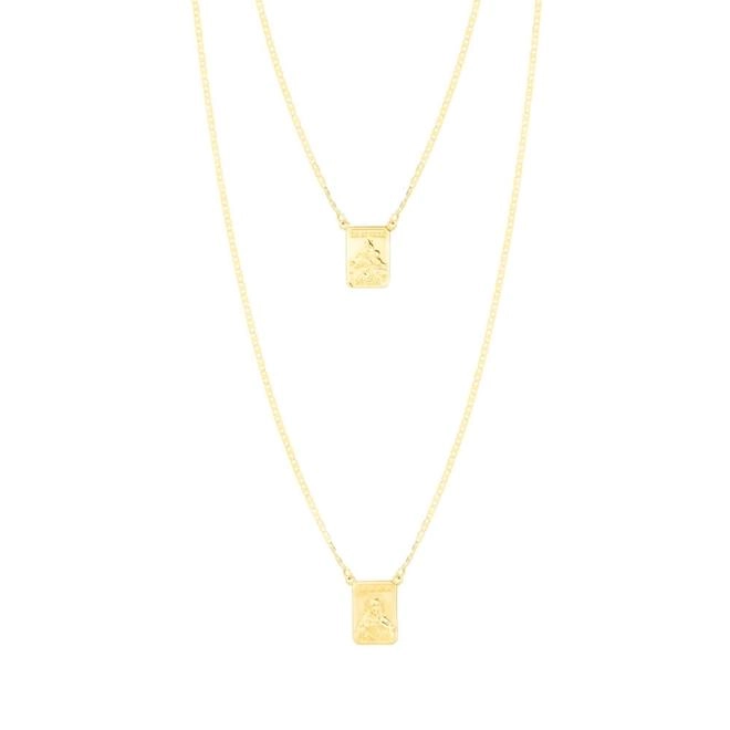 Escapulário Ouro 18k Simples 60cm 2.55 gramas