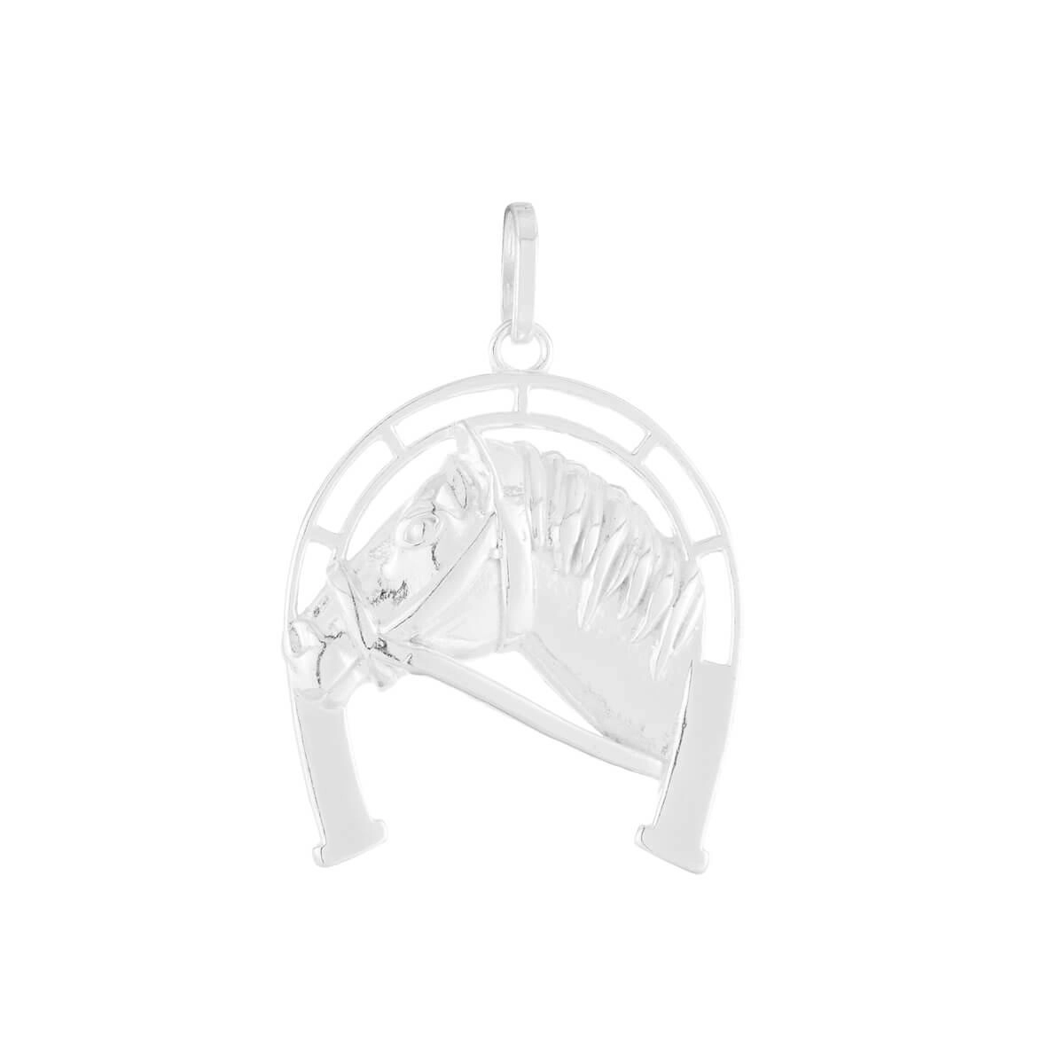Pingente Ferradura 21mm Prata 925 Frente