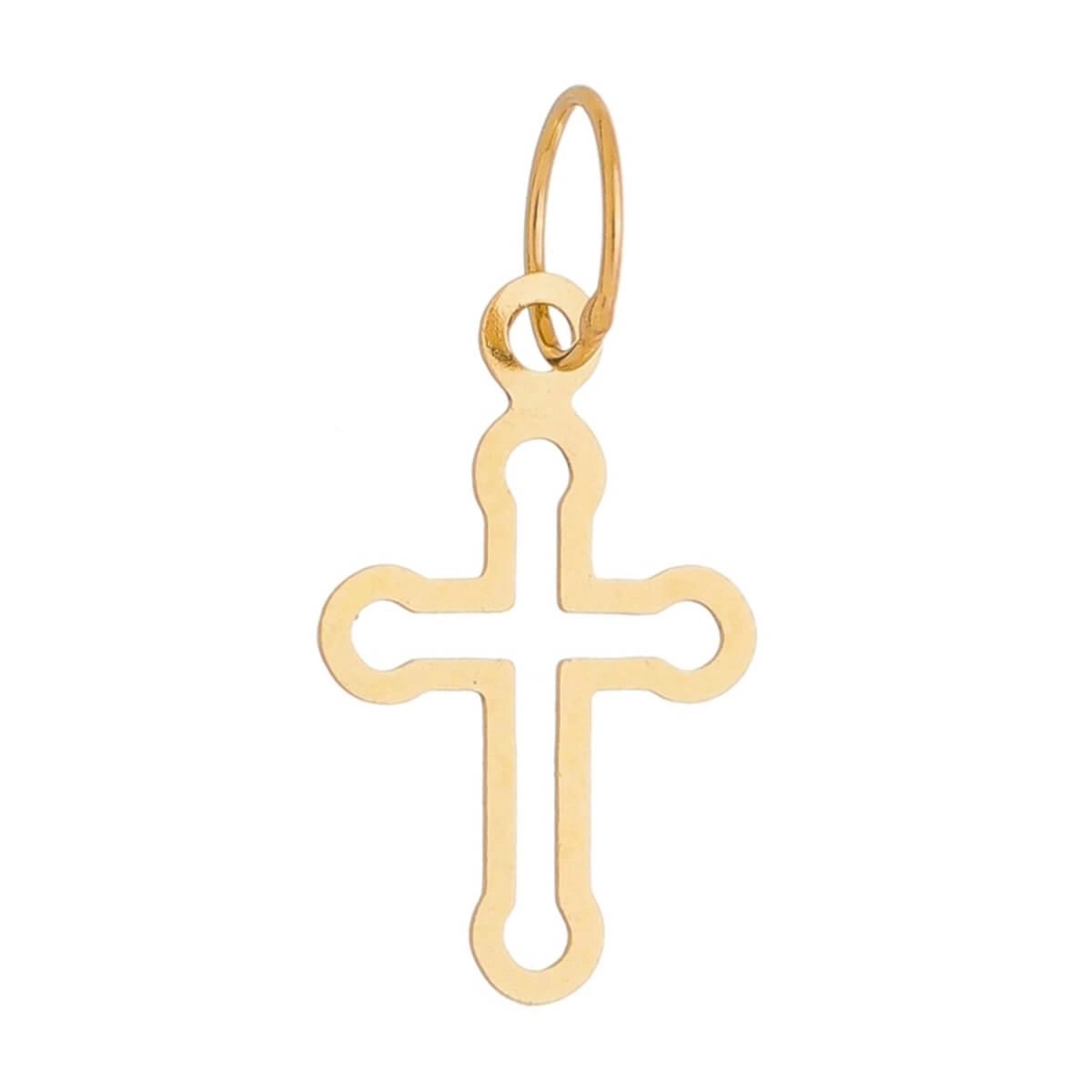 Pingente Ouro 18k Cruz Mini 11mm