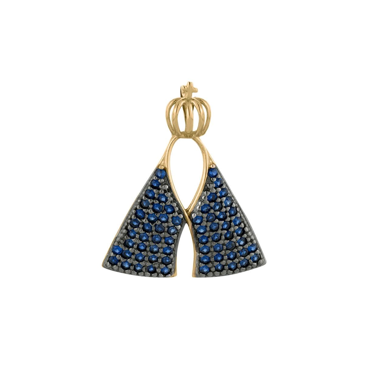 Pingente Ouro 18k Nossa Senhora 21mm Frente