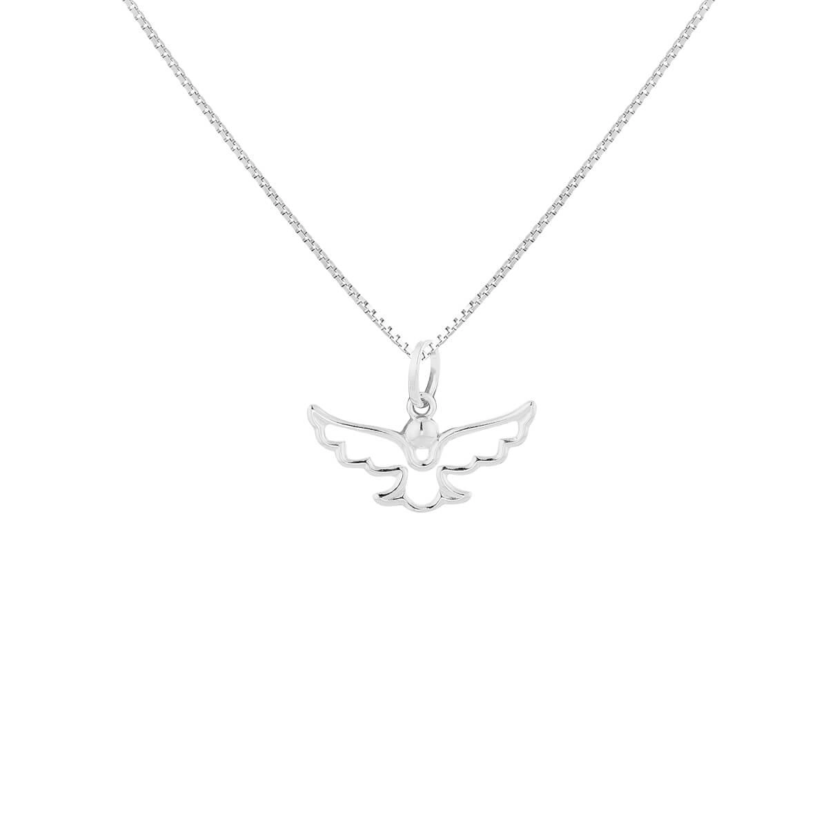 Pingente Prata Divino Espirito Santo 9.50mm Prata 925 Corren