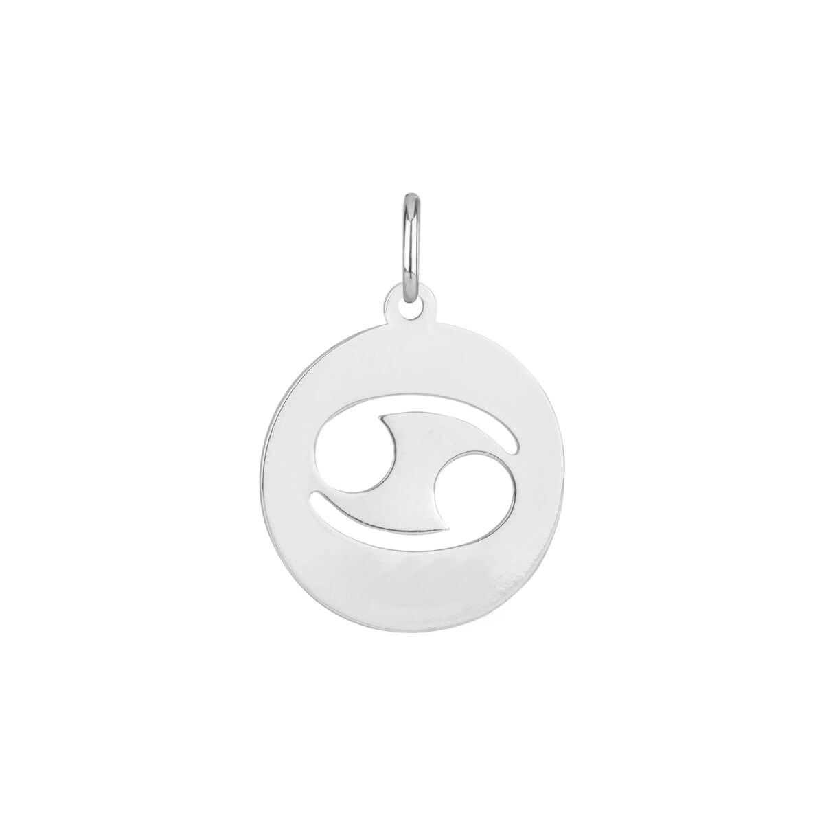 Pingente Prata Signos Cancer Prata 925 detalhe