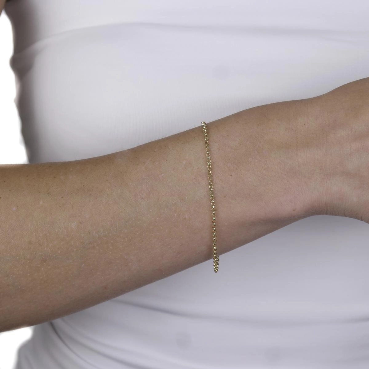 Pulseira Ouro 18k Elo Português 18.50cm 1.95mm