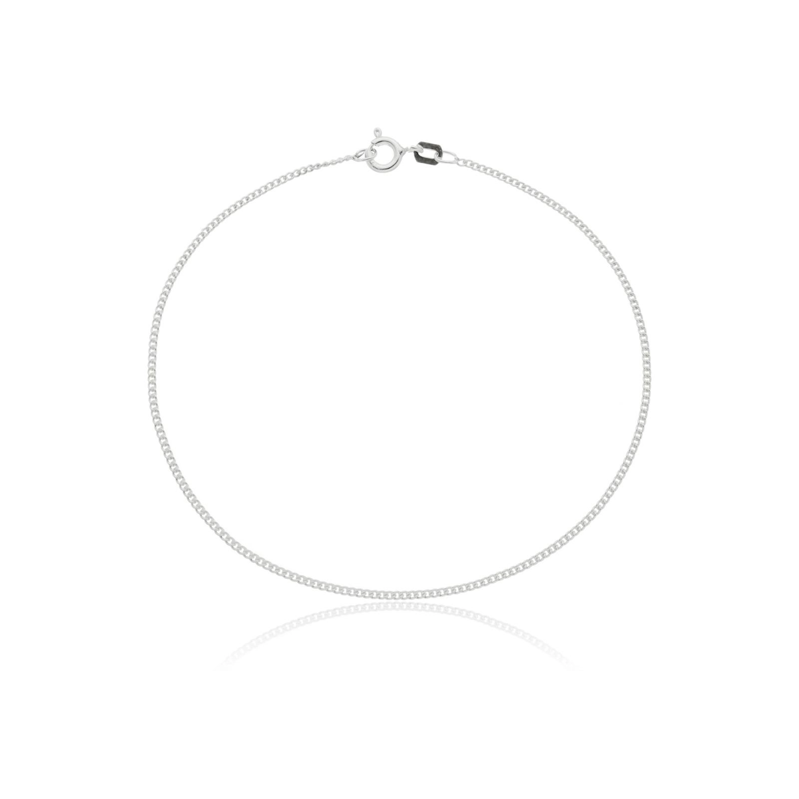 Pulseira Prata 925 Groumet 1.25mm 13cm Infantil
