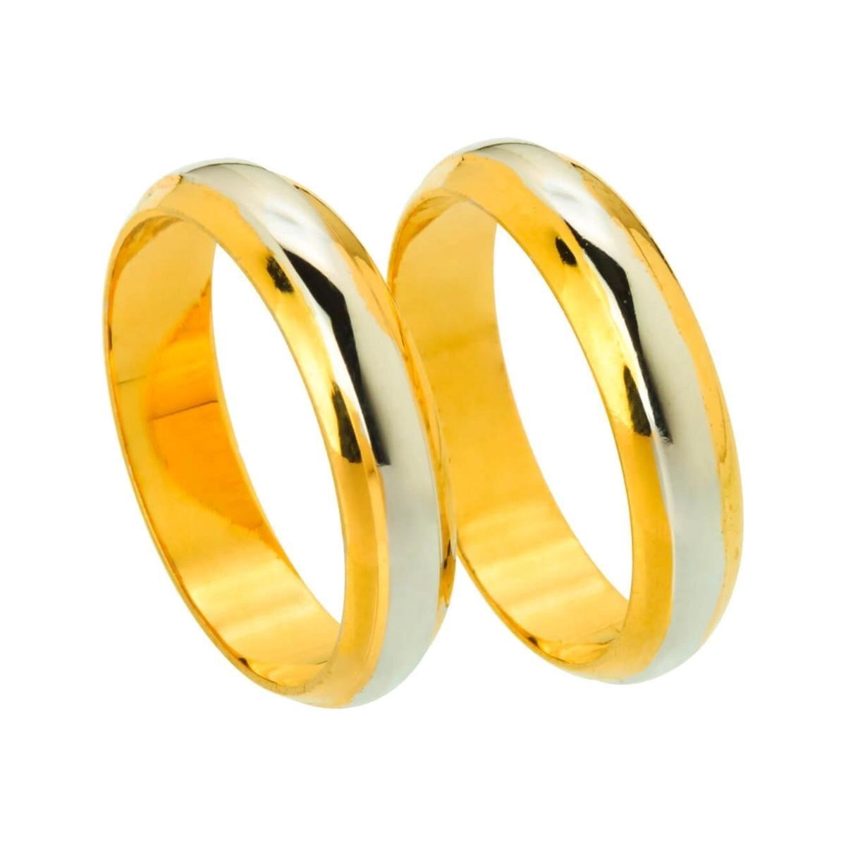 Aliança Diamantada Bodas 12.00 gramas Ouro 18k au3090-600
