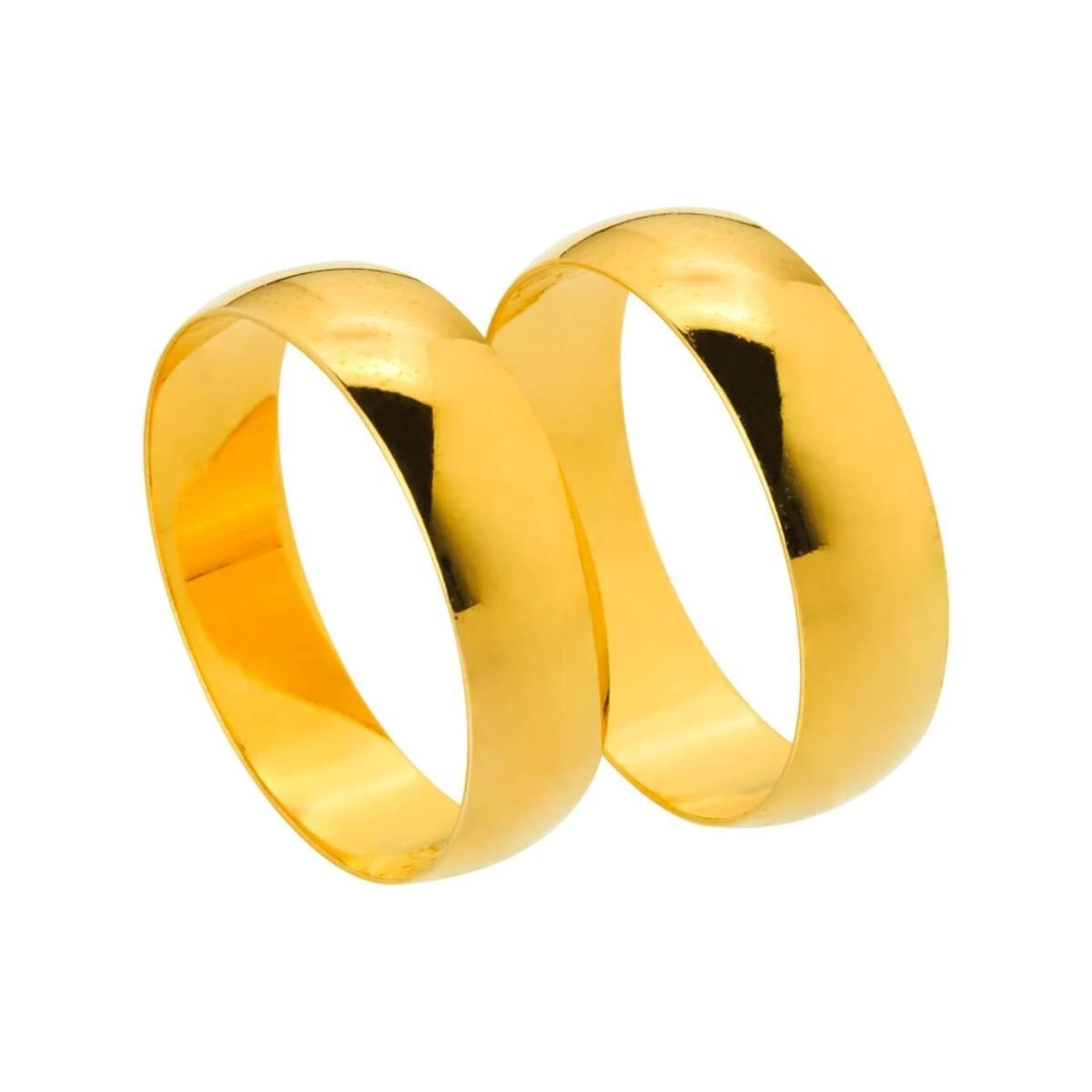 Aliança Reta Tradicional 7.00 gramas Ouro 18k AU3111-350