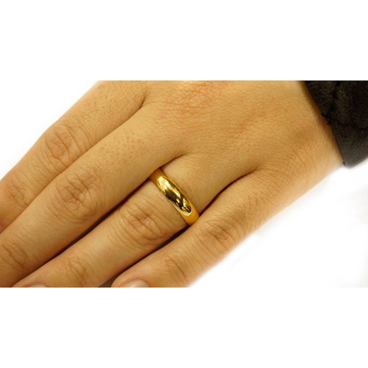 Aliança Semi Anatômica Tradicional 9.80 gramas Ouro 18k