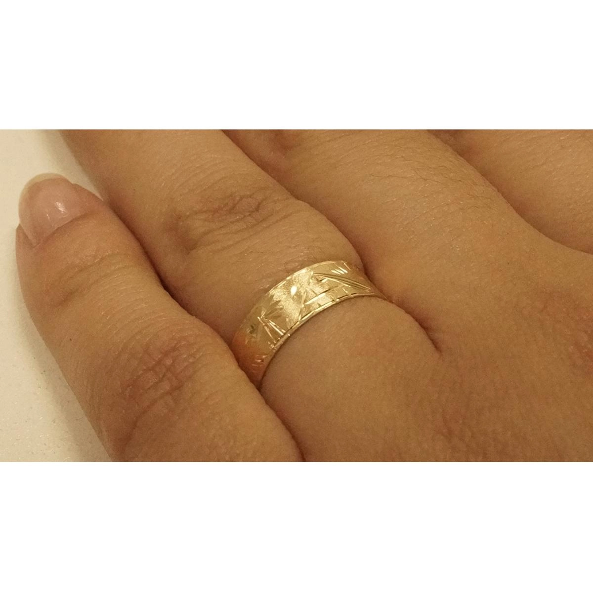 Anel Ouro 18k Escrava Amarelo 1.60 gramas
