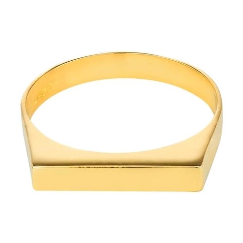 Anel Ouro 18k Infantil Amor de Mãe Chapa 1.20 gramas
