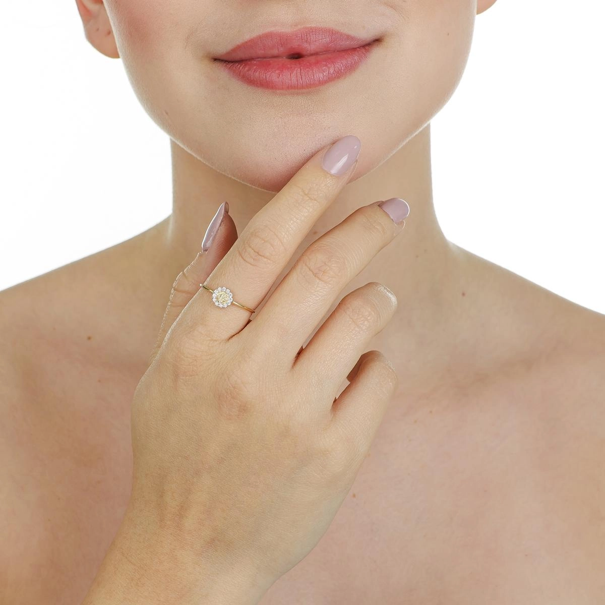 Anel Ouro 18k Nossa Senhora das Graças