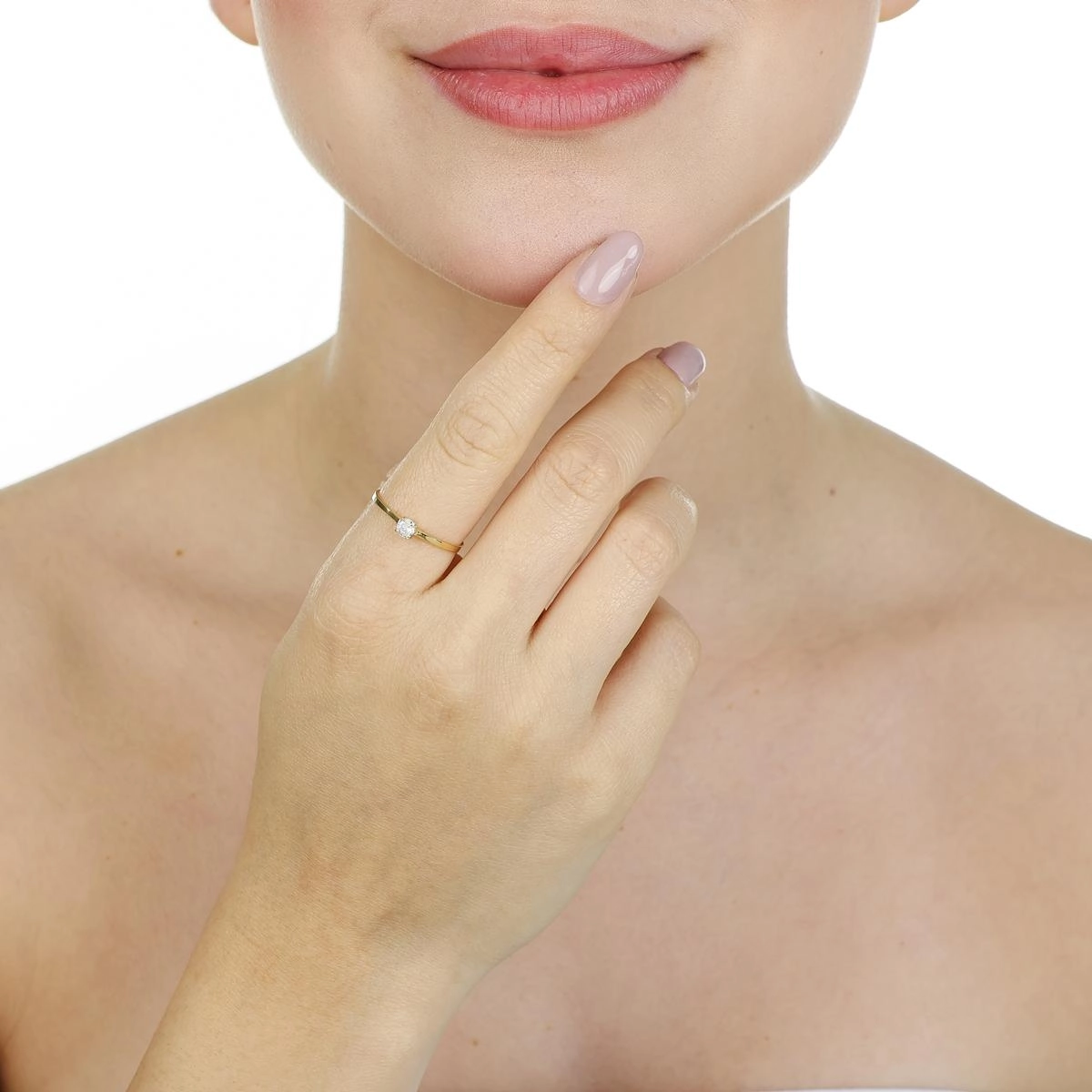 Anel Ouro 18k Solitário 3.5mm