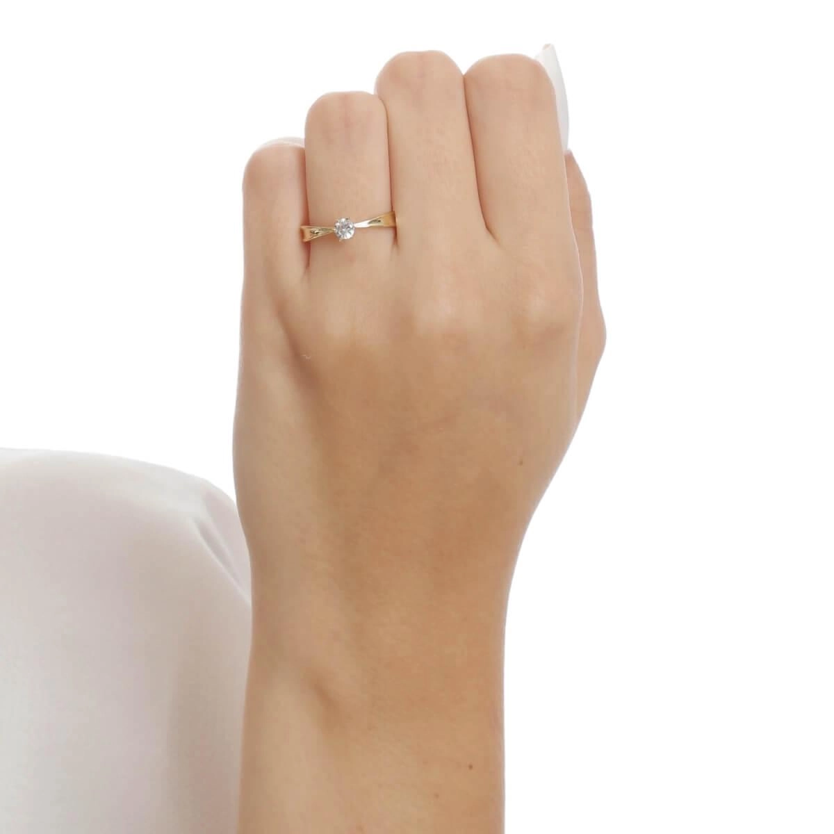 Anel Ouro 18k Solitário 4.50mm