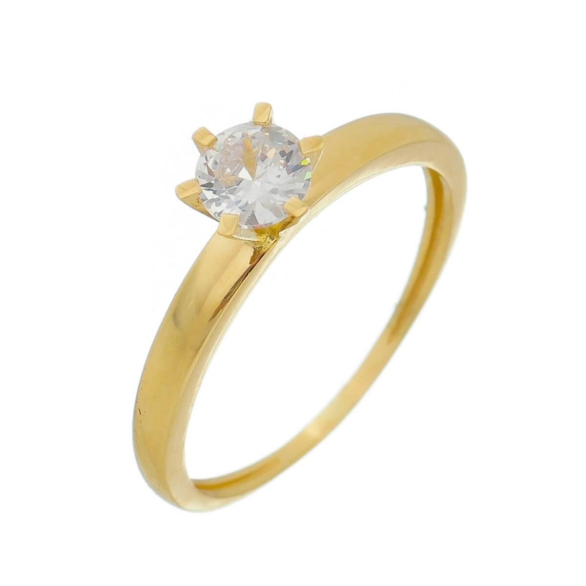 Anel Ouro 18k Solitário 6.50mm