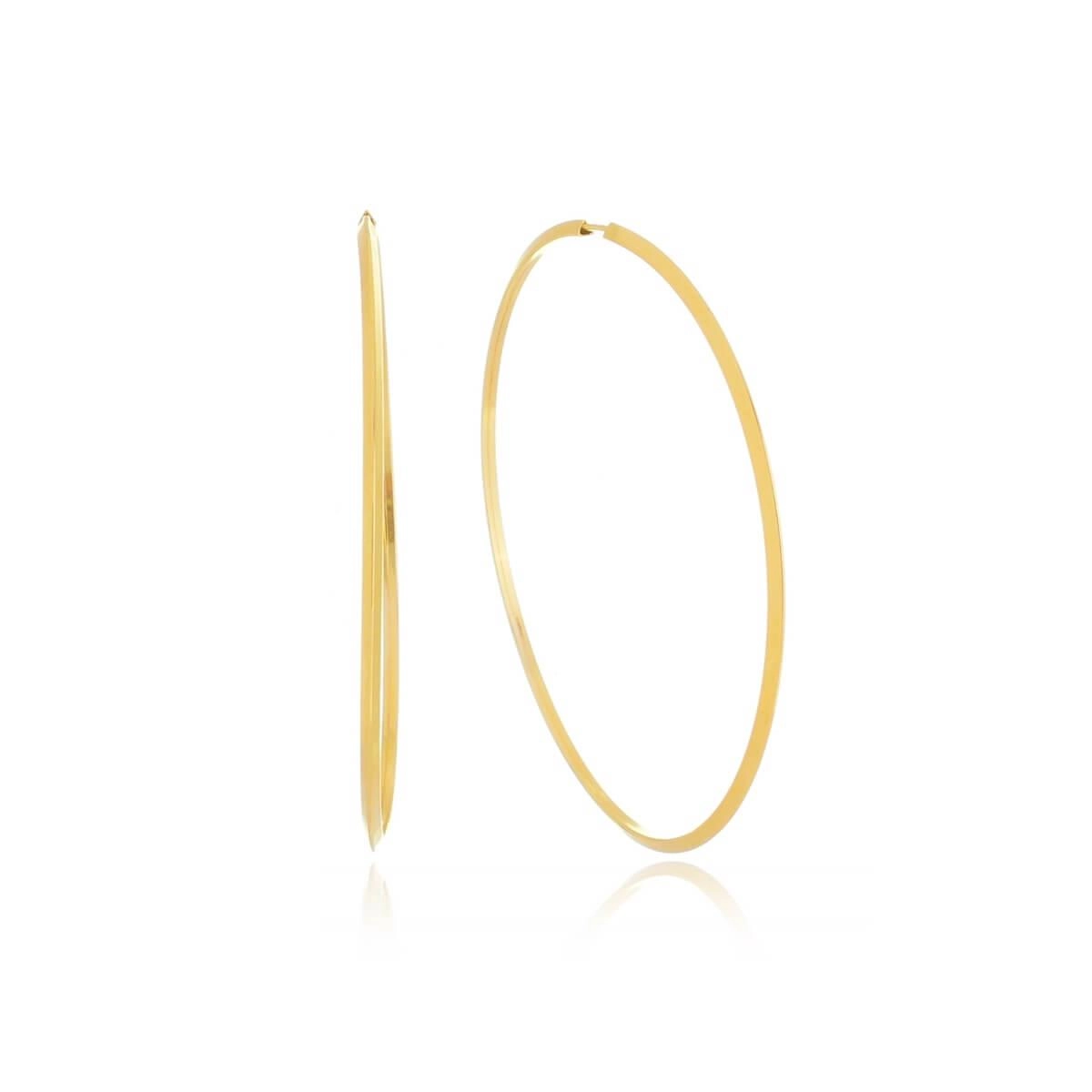 Brinco Ouro 18k Argola 49mm   