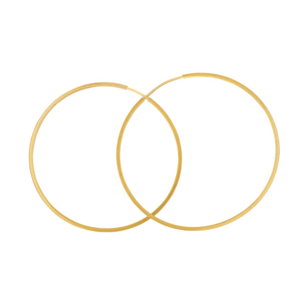 Brinco Ouro 18k Argola Redonda 1.05g