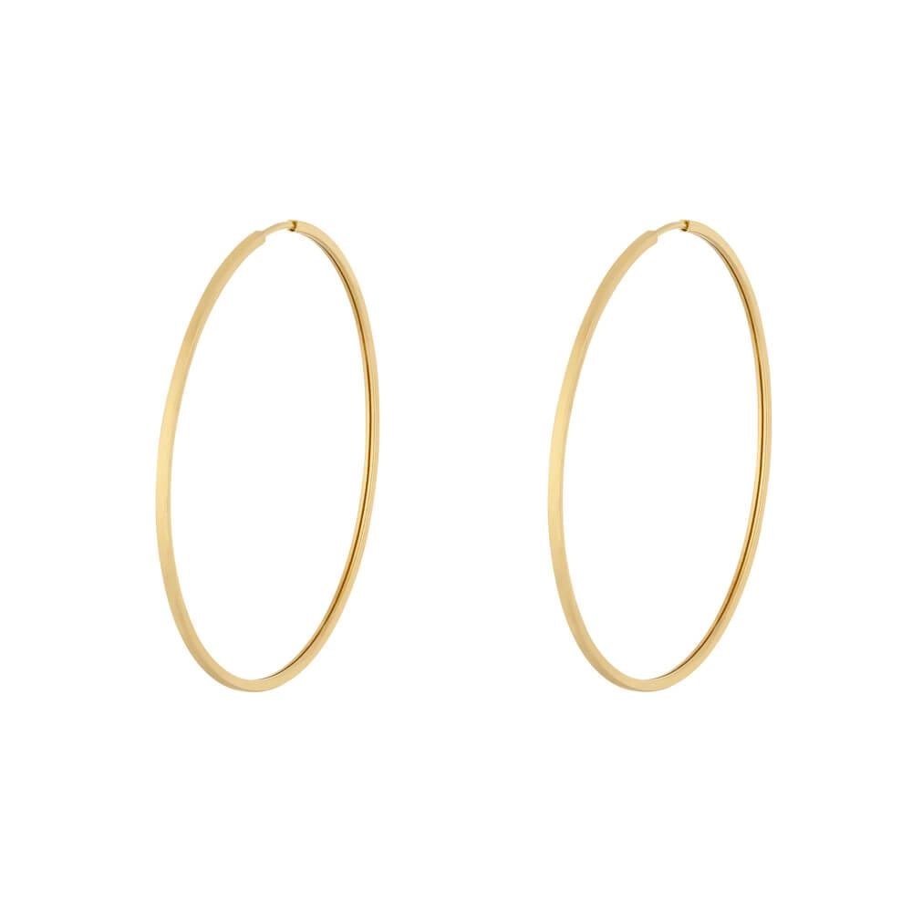 Brinco Ouro 18k Argola Redonda 1.05g