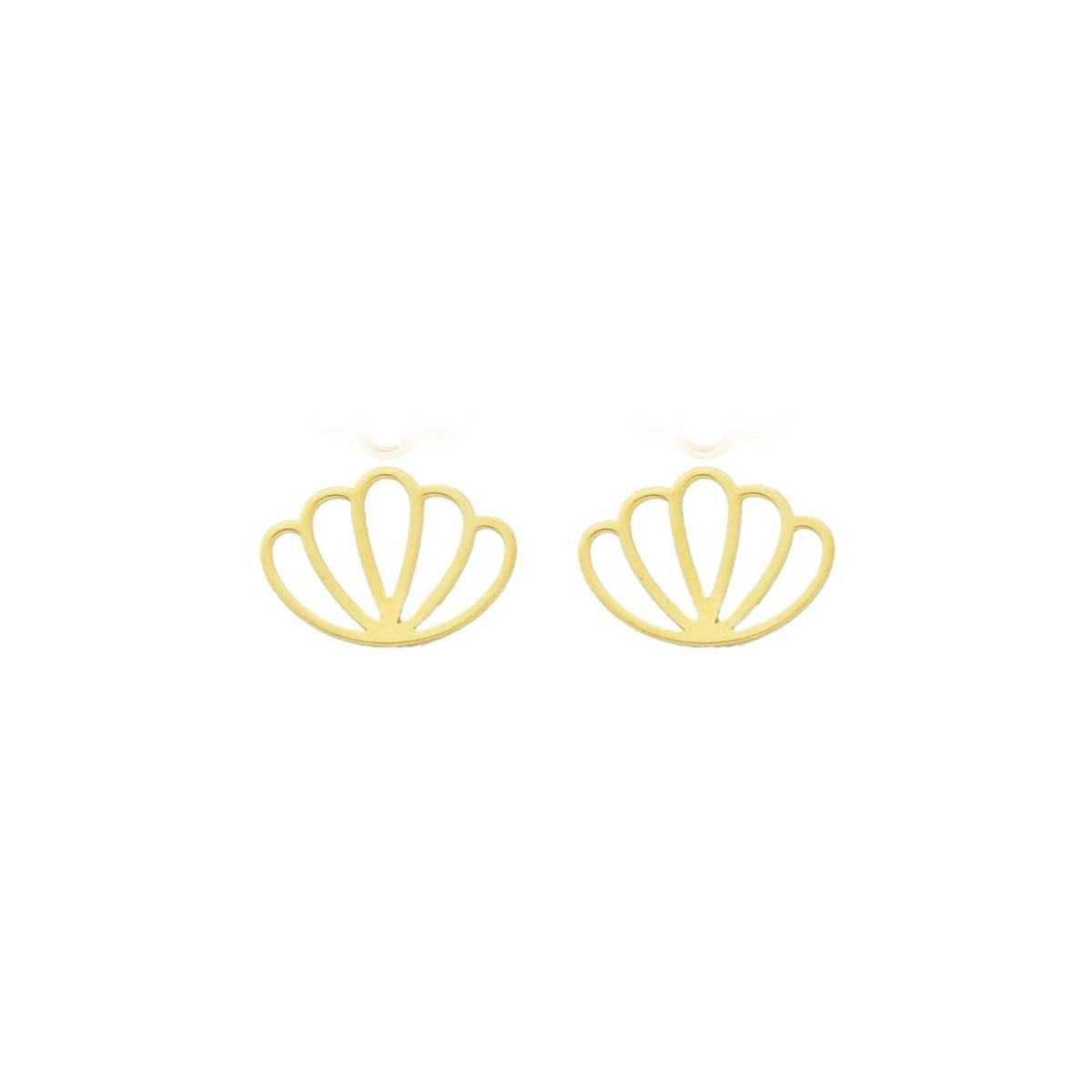 Brinco Ouro 18k Concha 5.50mm