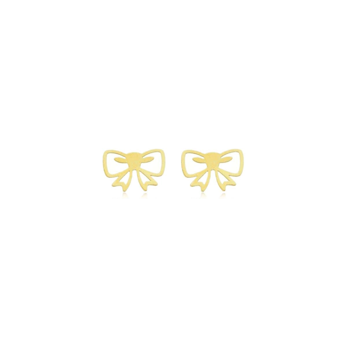 Brinco Ouro 18k Laço 5.50mm