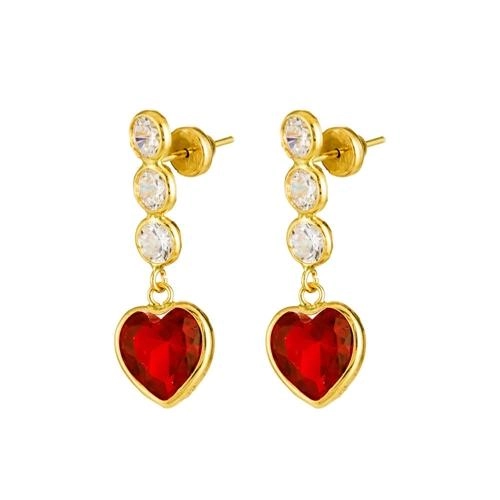 Brinco Ouro 18k Três Marias Vermelho 1.75 gramas
