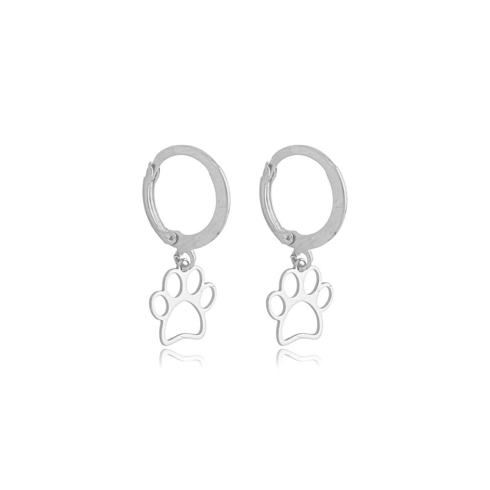 Brinco Prata 925 Argola com Patinha