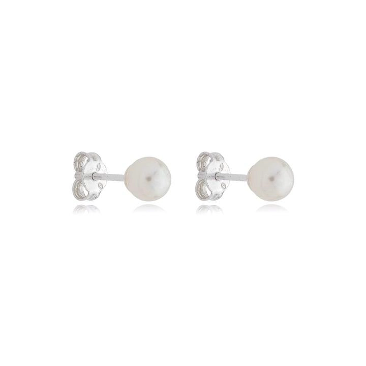 Brinco Prata 925 Pérola 6mm