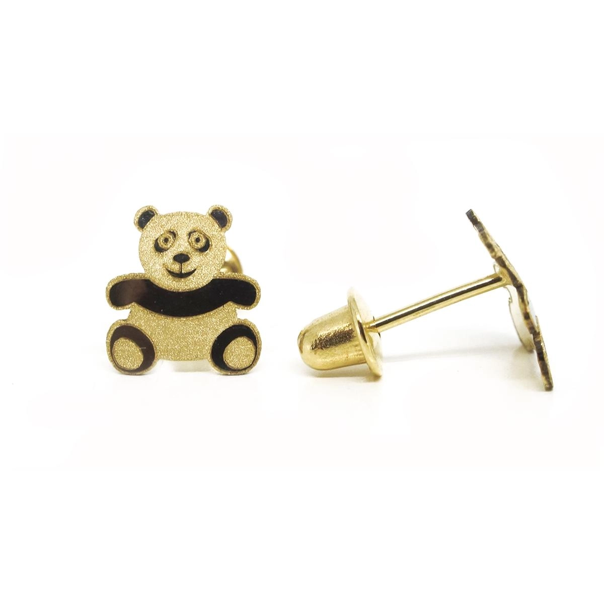 Brinco Urso 0.40 gramas Ouro 18k
