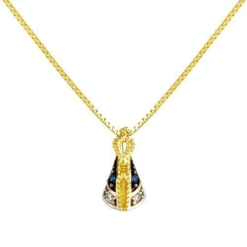 Colar Ouro 18k Nossa Senhora 45cm 0.90 gramas