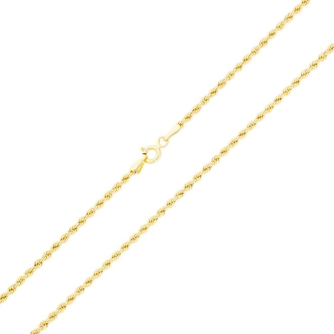 Corrente Ouro 18k Corda Laser 45cm 2.80 gramas