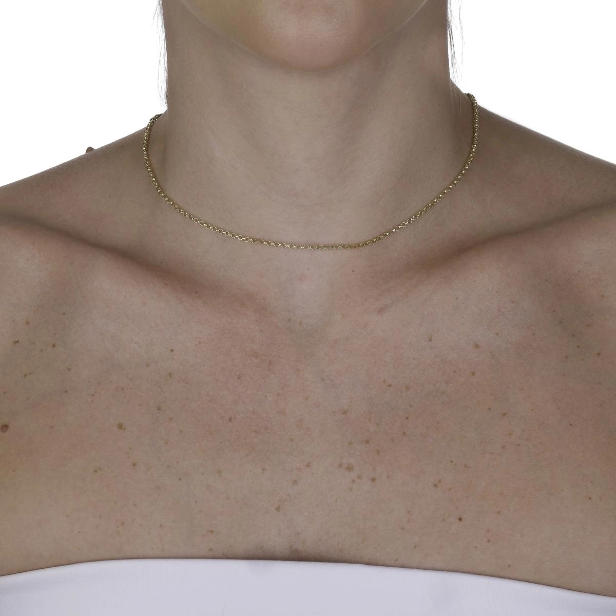 Corrente Ouro 18k Elo Português 45cm 1.90mm