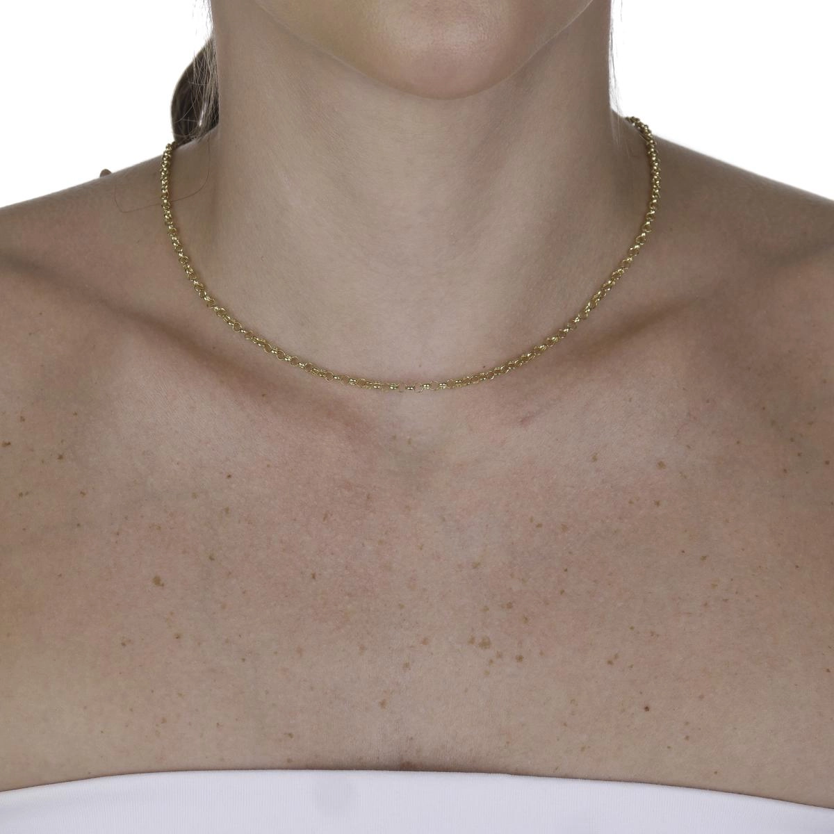 Corrente Ouro 18k Elo Português 45cm 2.80mm