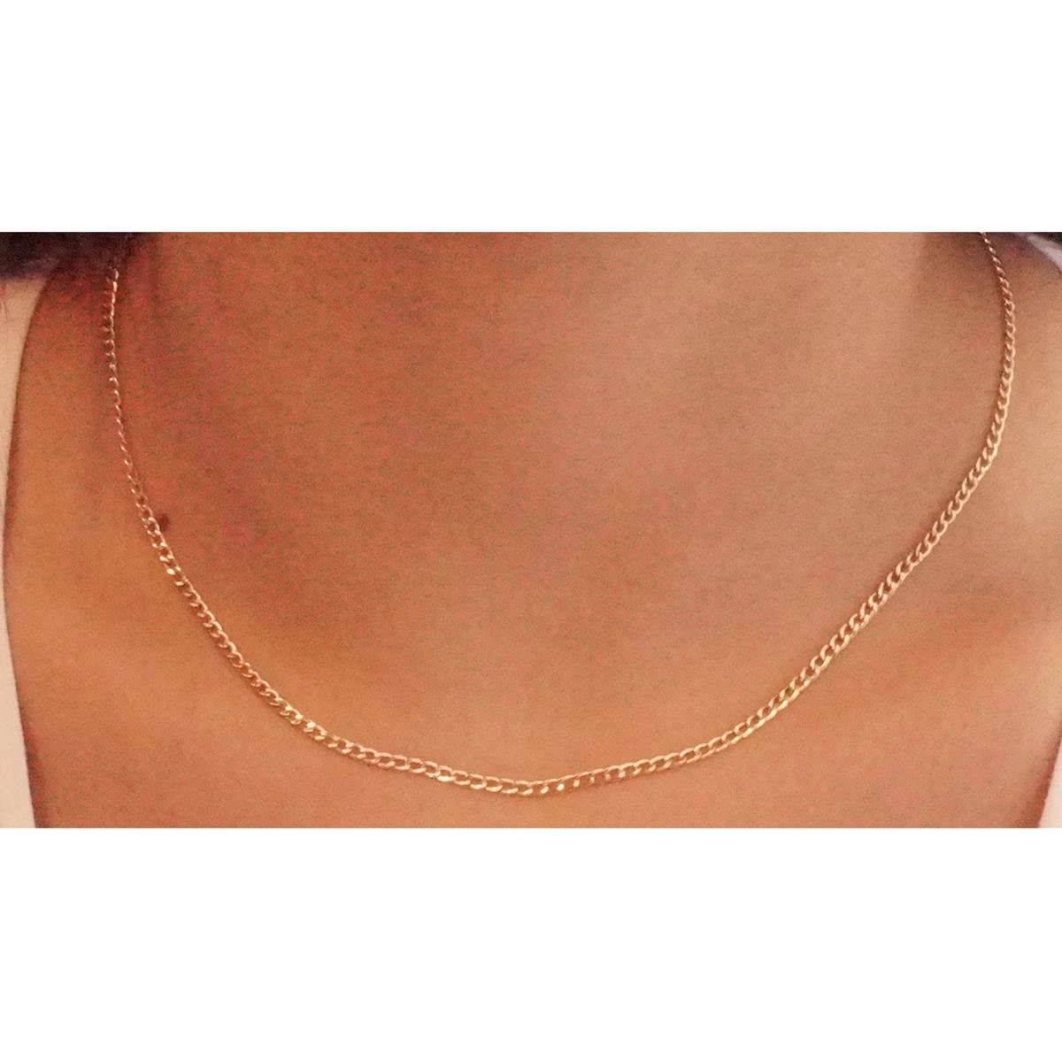 Corrente Ouro 18k Groumet 45cm 2.80 gramas
