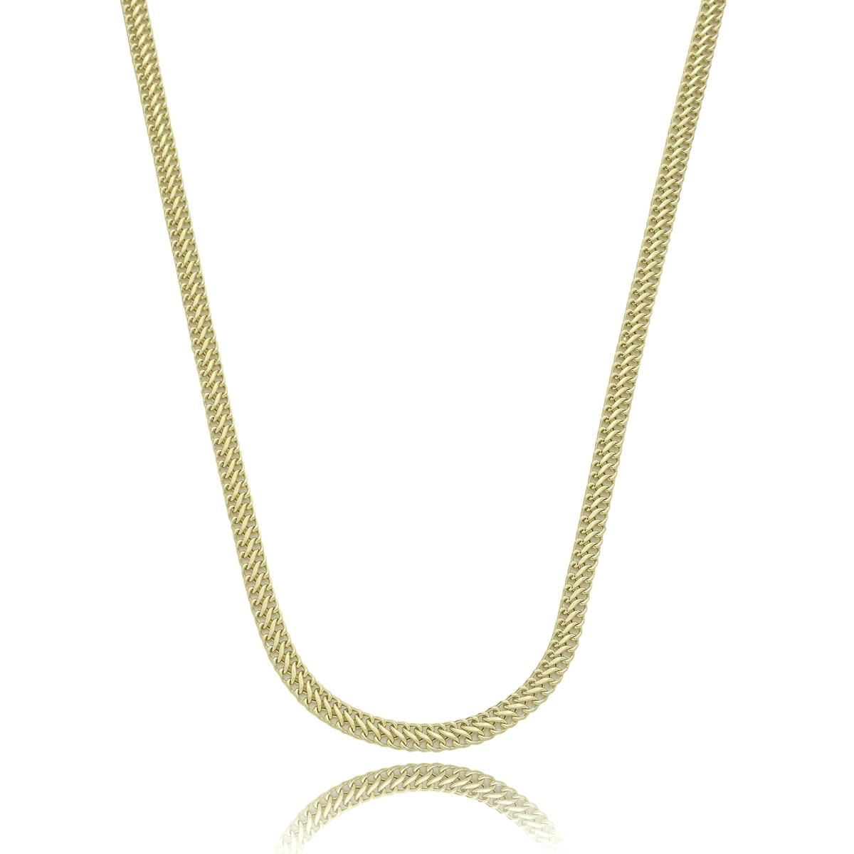 Corrente Ouro 18k Lacraia 45cm 3.90mm