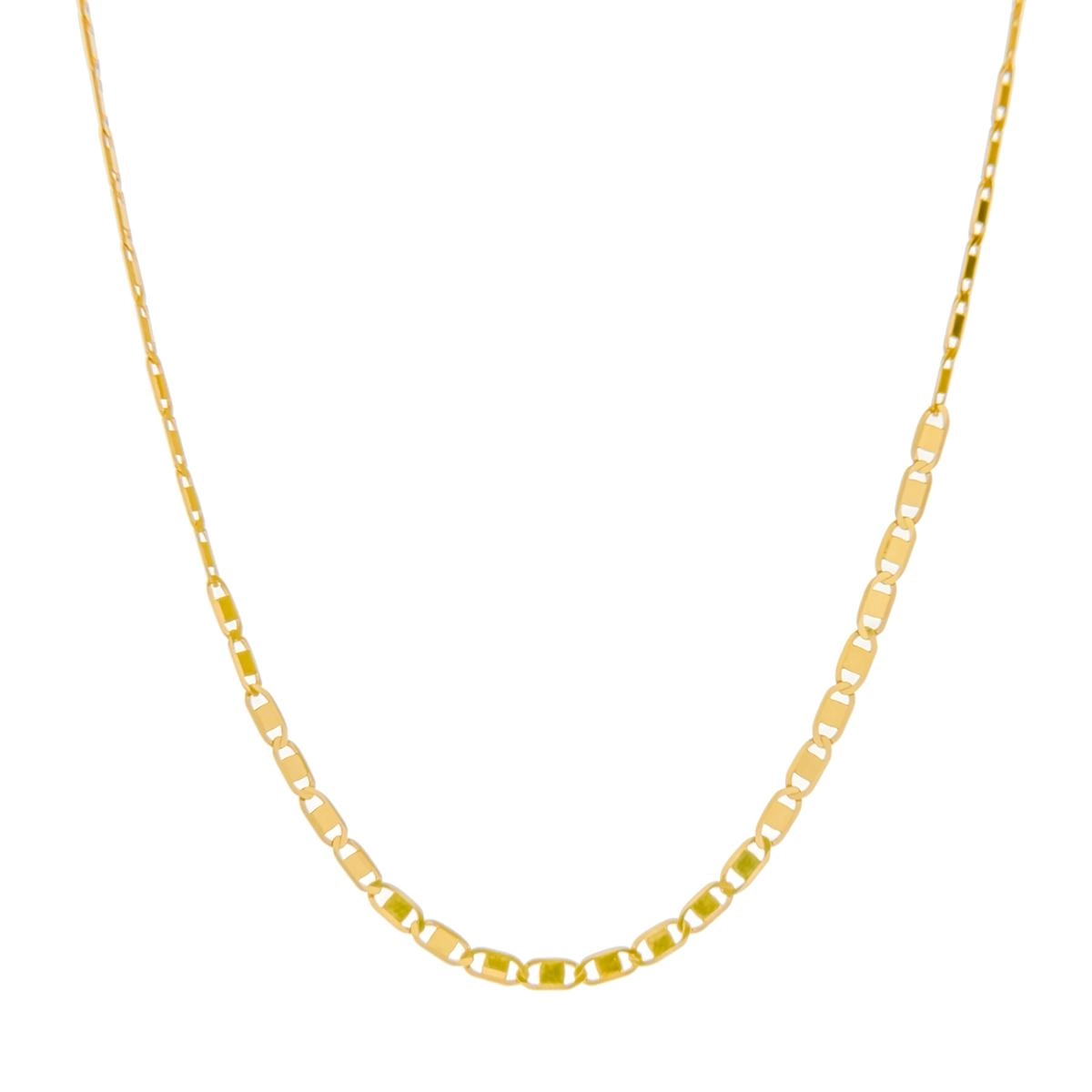 Corrente Ouro 18k Piastrine 45cm 1.75 gramas