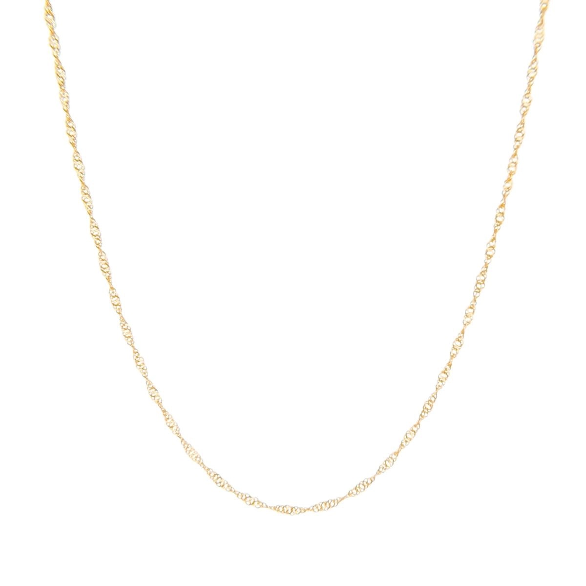 Corrente Ouro 18k Singapura 35cm Infantil 0.65 gramas