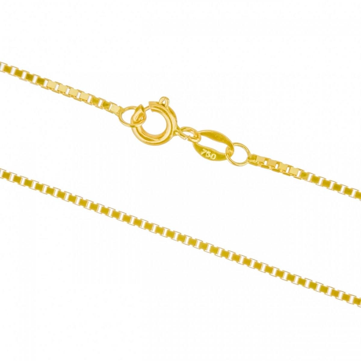Corrente Ouro 18k Veneziana 45cm 3.60 gramas