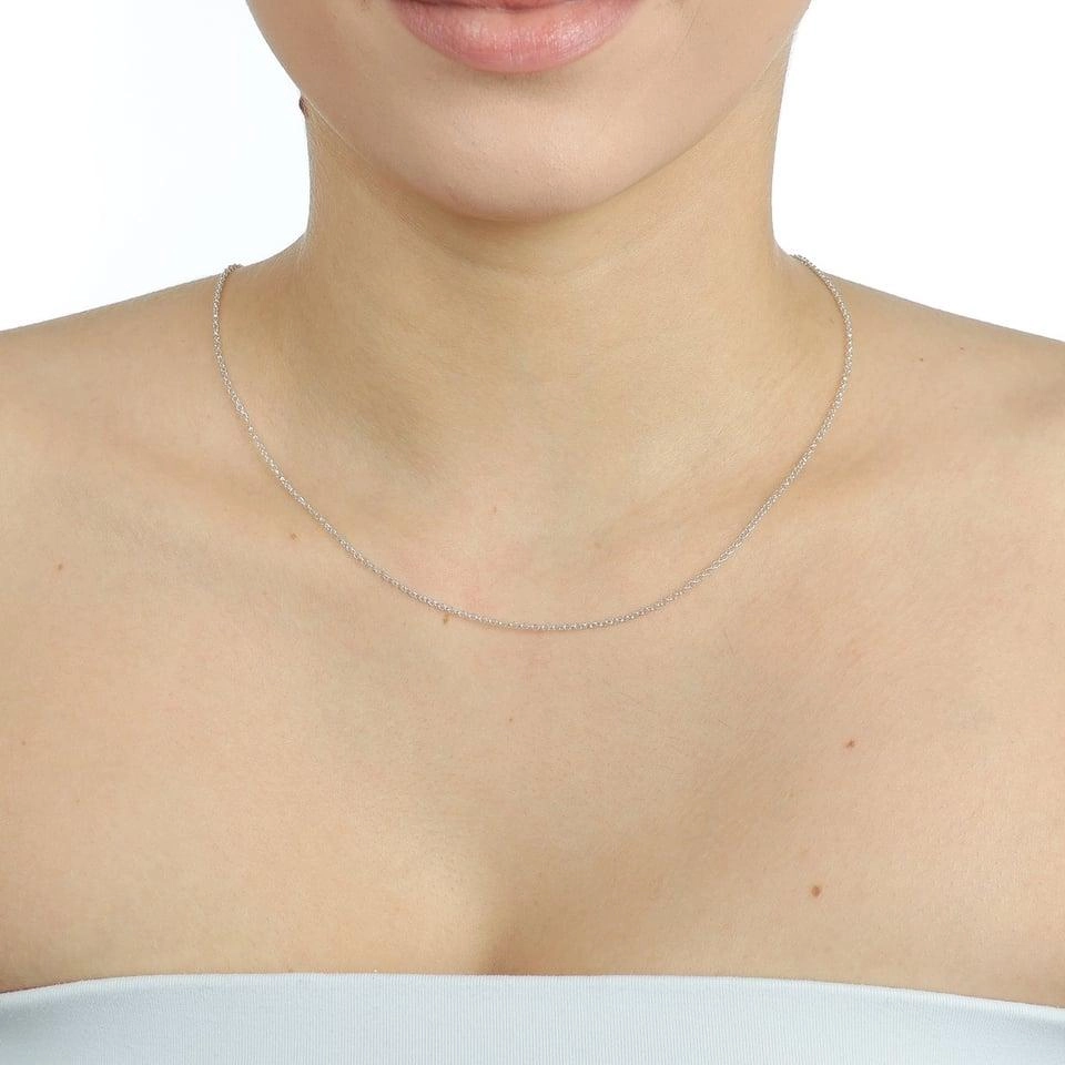 Corrente Prata 925 Elos Curtos 1.50mm 40cm