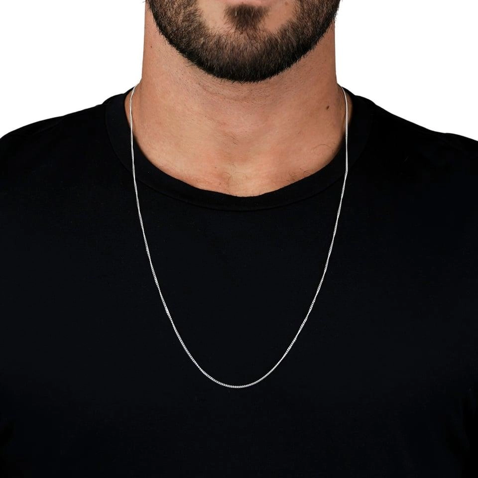 Corrente Prata 925 Groumet 1.25 mm 60cm